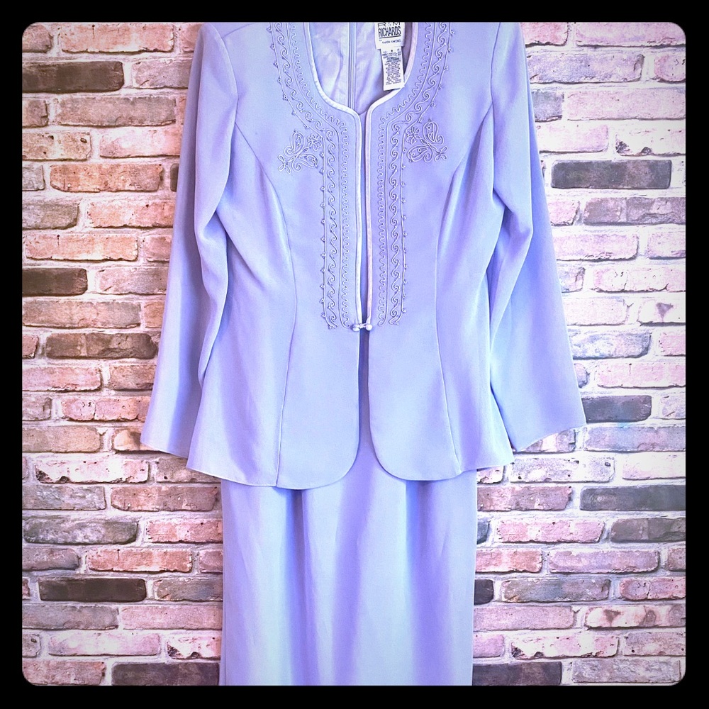 💜BEAUTIFUL LAVENDER DRESS & JACKET💜 SZ 8